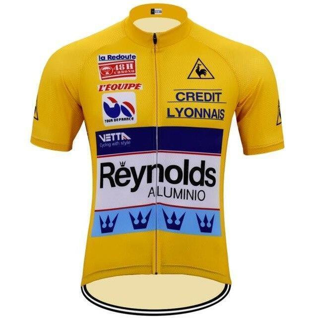 Vintage - Reynolds Short Sleeve Jersey Yellow - Large