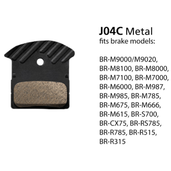Shimano BRM9000 Metal Pad &amp; Spring J04C w/FIN